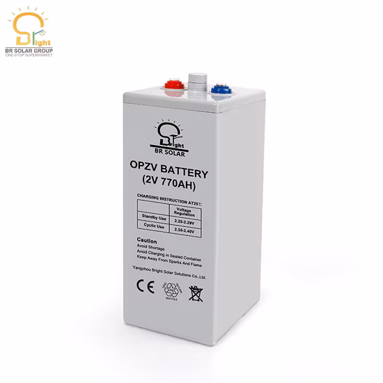 2V Gelled Br Solar; as Solar Wooden Pack Opzv Battery