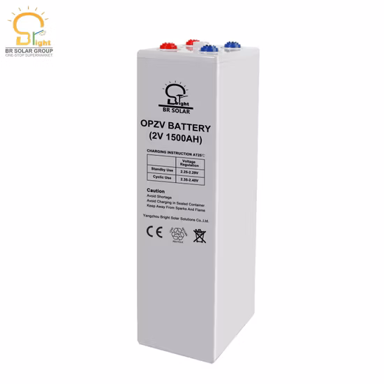2V Gelled Br Solar; as Solar Wooden Pack Opzv Battery