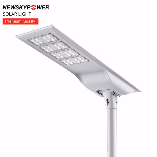 Lampione stradale a LED solare tutto in uno integrato in alluminio da 40 W 80 W